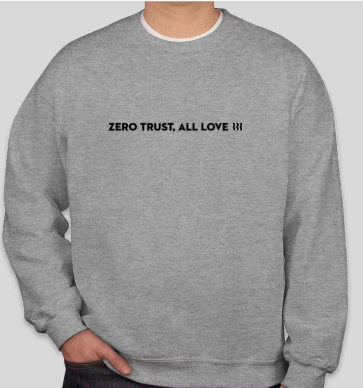 Rippling IT Campaigns | Zero Trust, All Love Crewneck Sweatshirt - image1